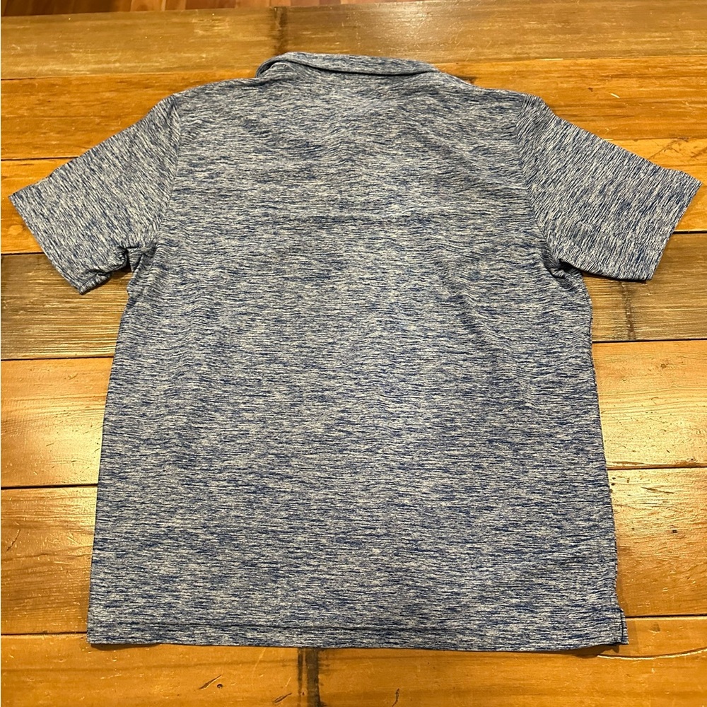 Under Armour Men's Heathered Blue Loose Fit Short-Sleeve Polo Size L - Picture 2 of 3